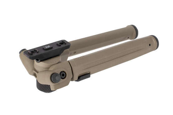 Magpul M-LOK bipods feature legs that can be folded 180-degrees for optimal stowage positions and ideal leg positions